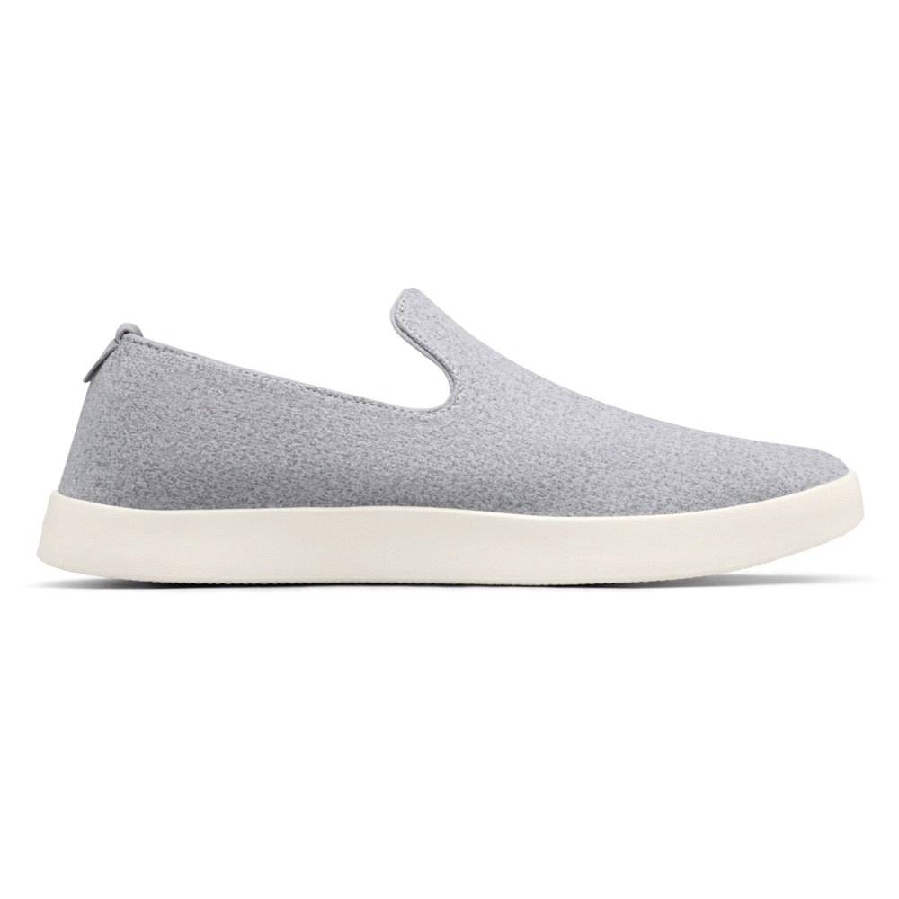 Allbirds Women\'s Slip-Ons Grey - Wool Loungers - 30521LGAC